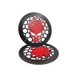 خرید قاب میدرنج چوبی طرح جمجمه آتشین سایز 10 اینچ رسا